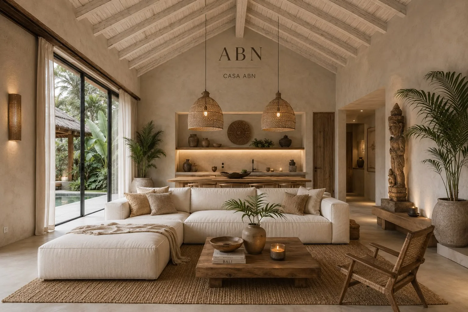 Diseño interior ABN Tulum - estilo tropical orgánico